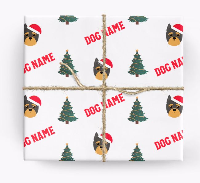 Icons & Trees: Personalised {breedFullName} Wrapping Paper